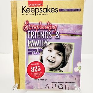 Leisure Arts Scrapbooking Family &Friends Book NWT